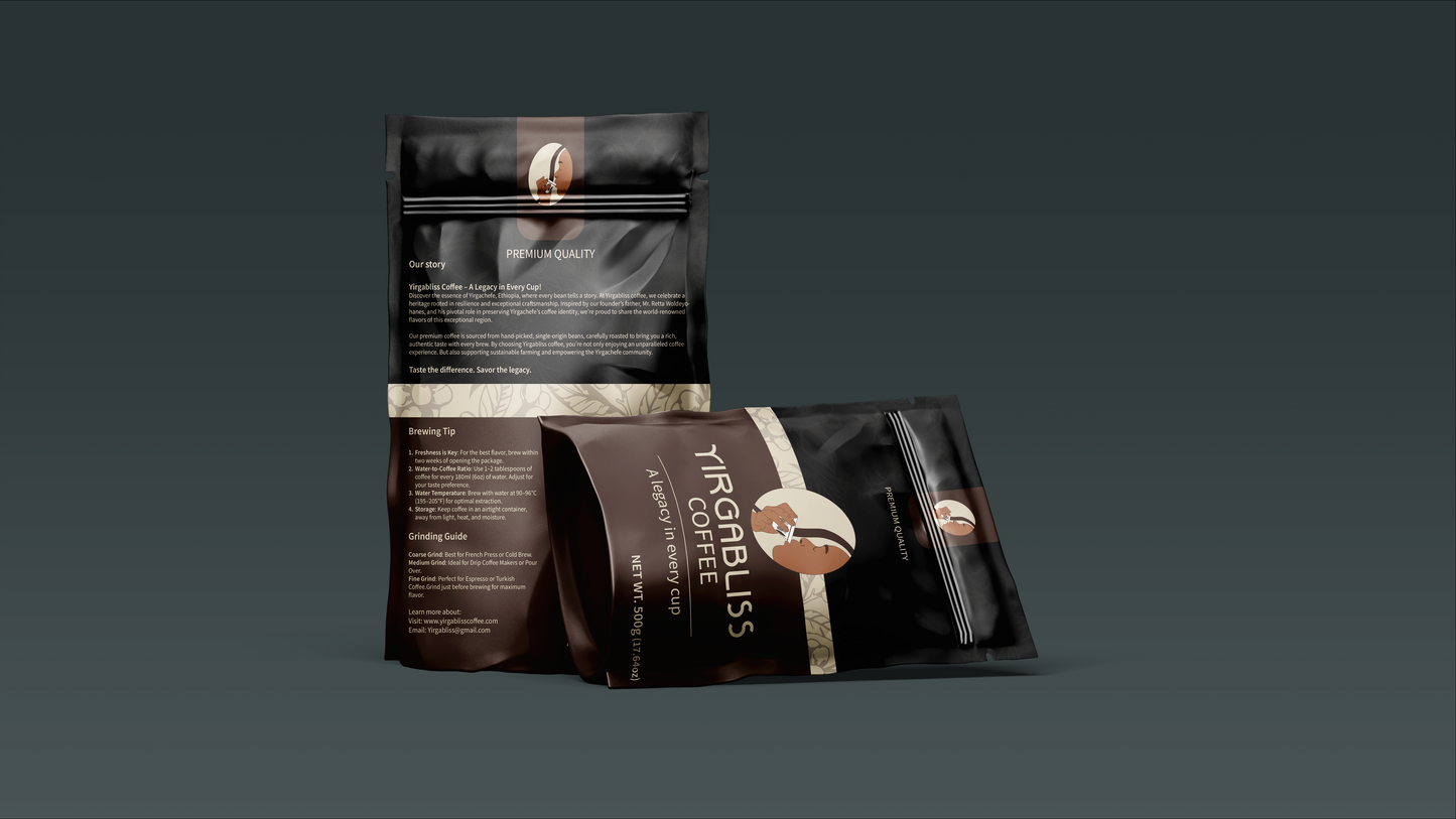 YIRGABLISS ROASTED WHOLE BEANS COFFEE