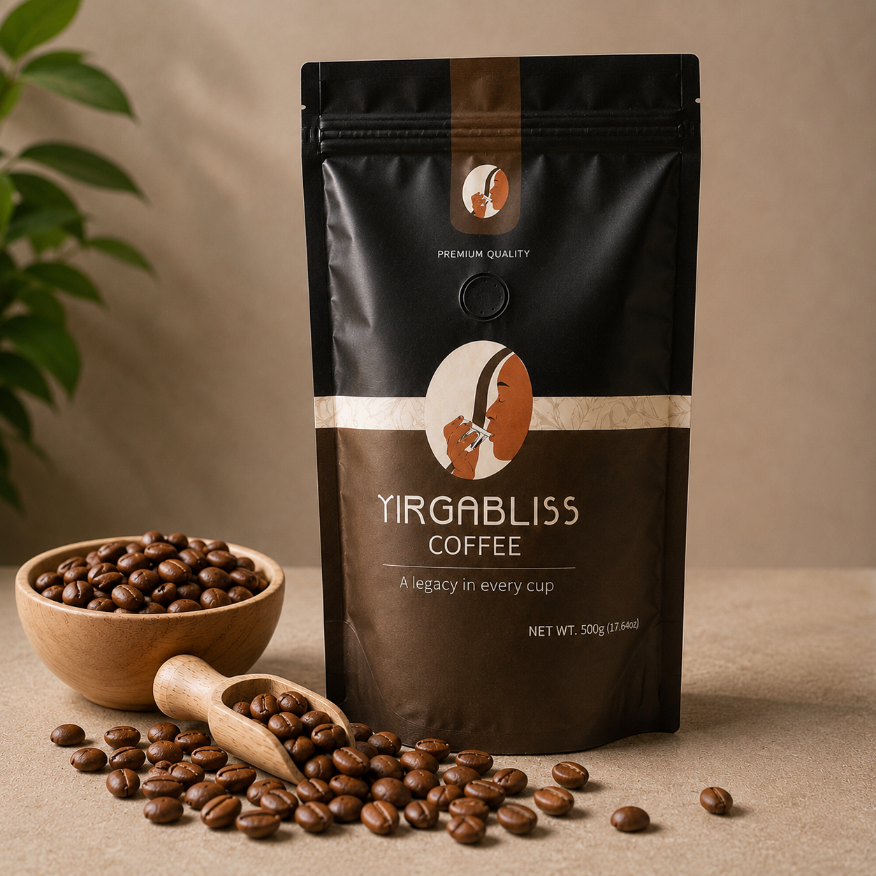 YIRGABLISS ROASTED WHOLE BEANS COFFEE